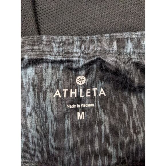 Athleta Chaturanga Capri Legging Pocket Activewear Pants Black Gray M - Picture 7 of 7